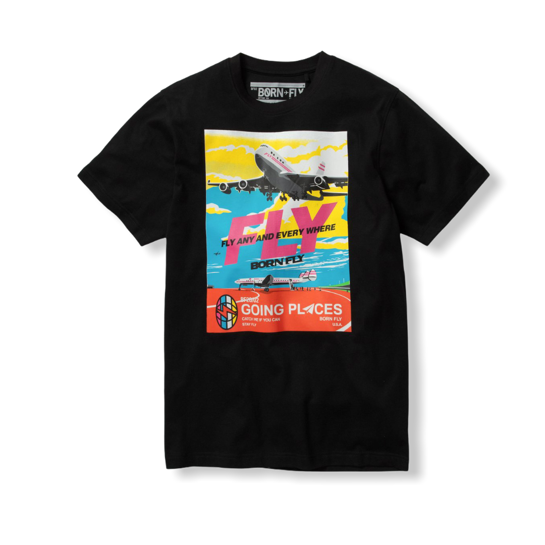 BORN FLY: JFK Graphic Tee 2009T3857 - On Time Fashions Tuscaloosa